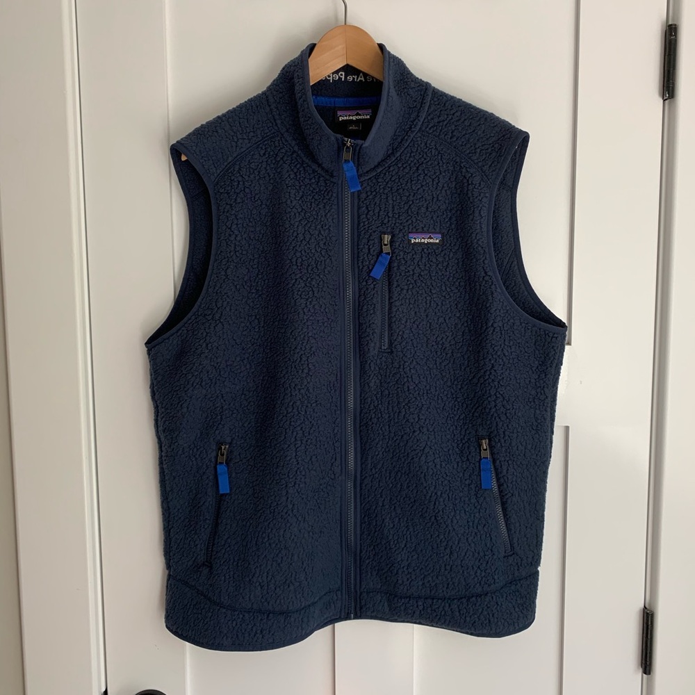 Patagonia Navy Blue Fleece Vest